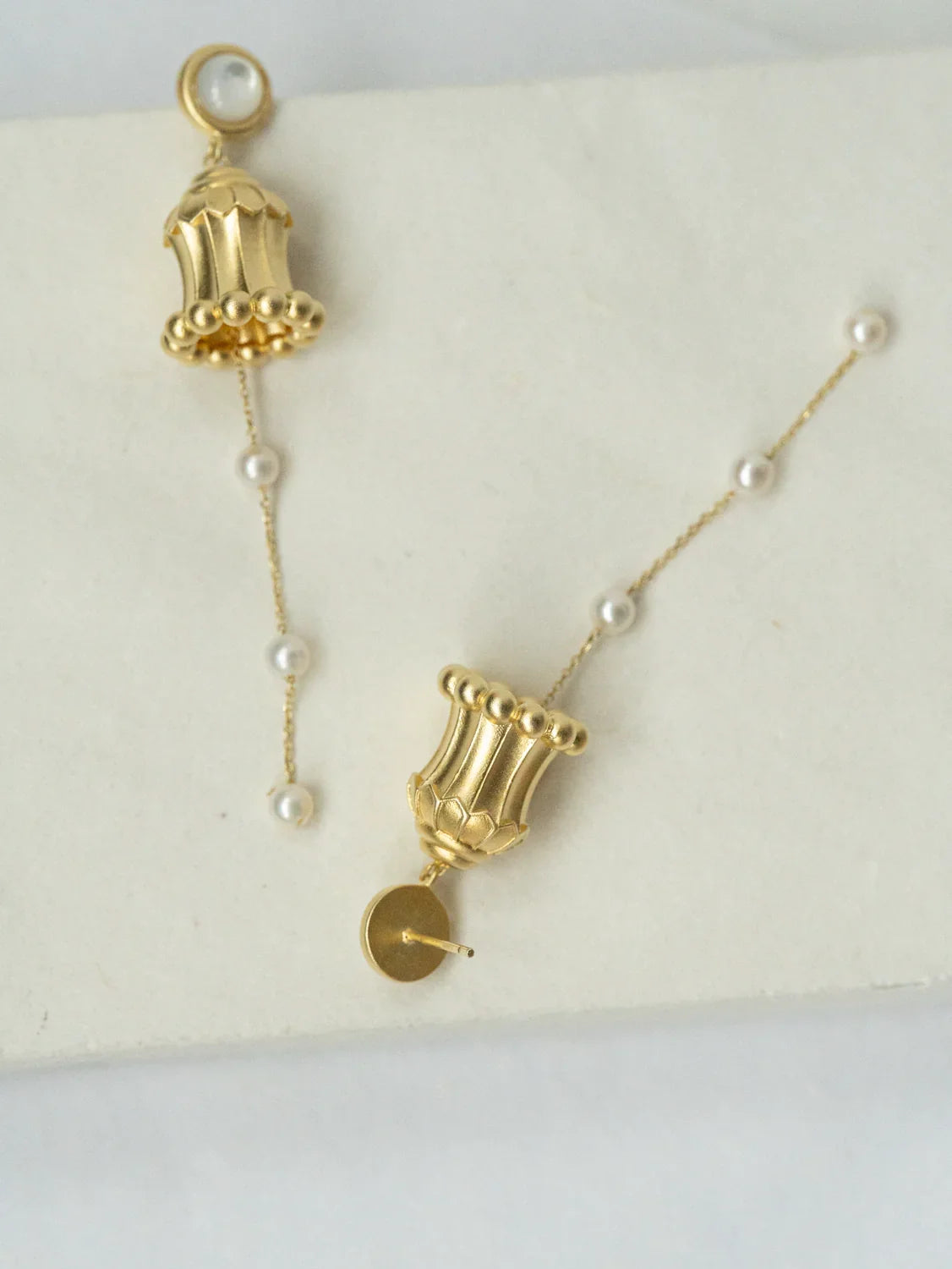 Silk Road Hua Gai Pearl Ear Stud