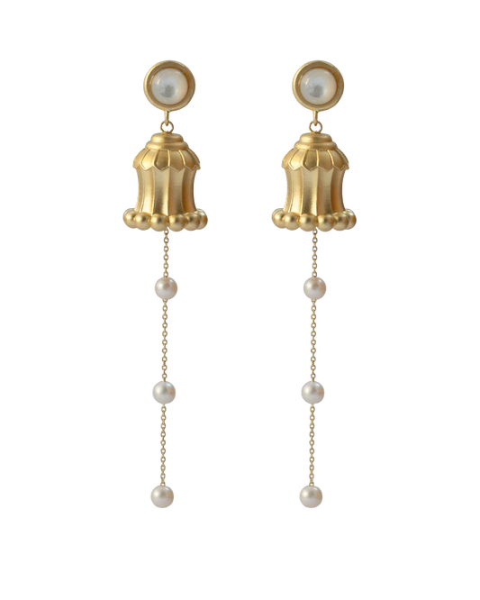 Silk Road Hua Gai Pearl Ear Stud