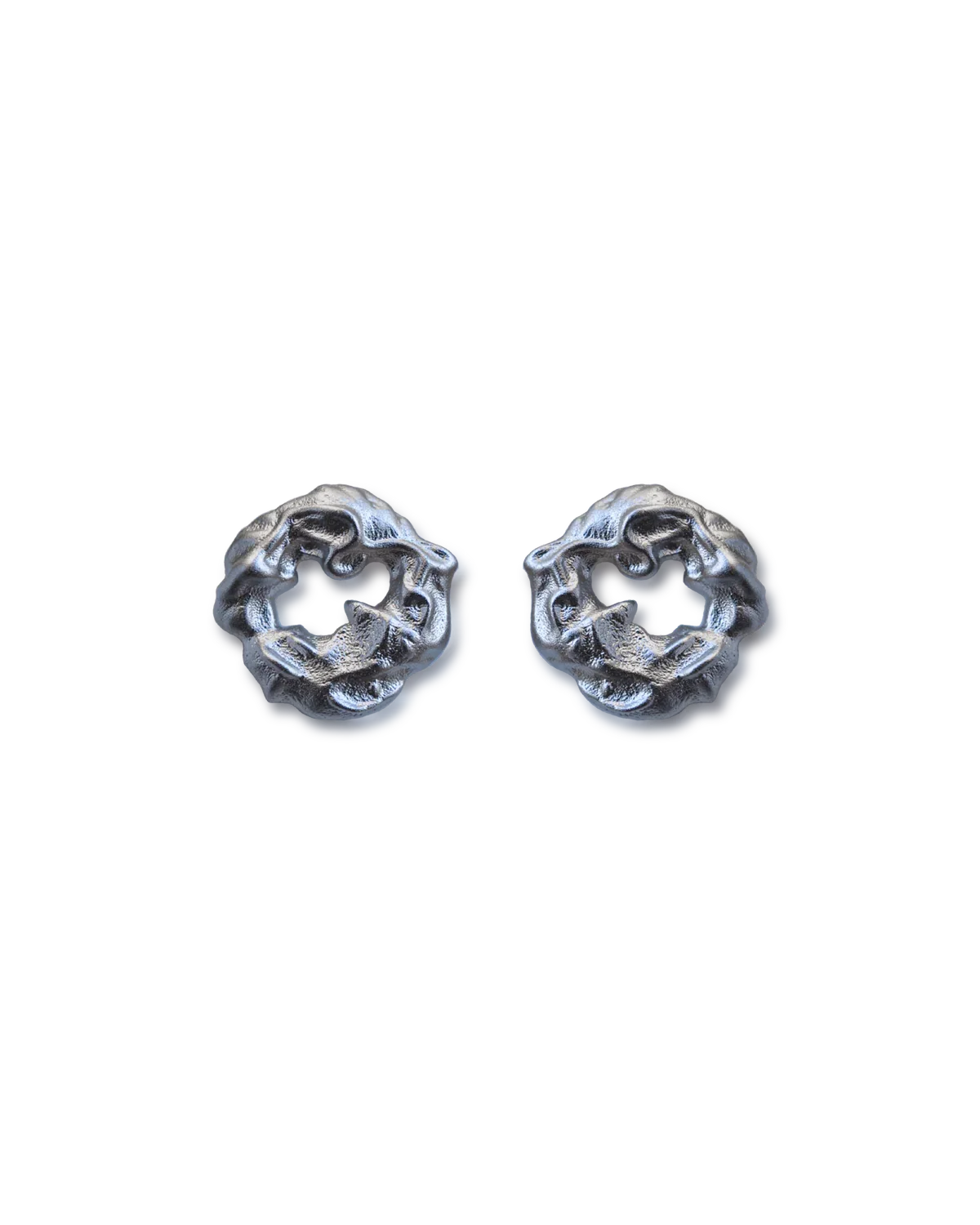 Totem Silver Dragon Heart Earrings