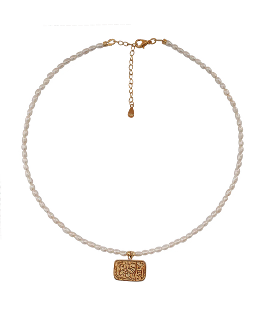 Totem Retro-Modern Phoenix Pearl Necklace