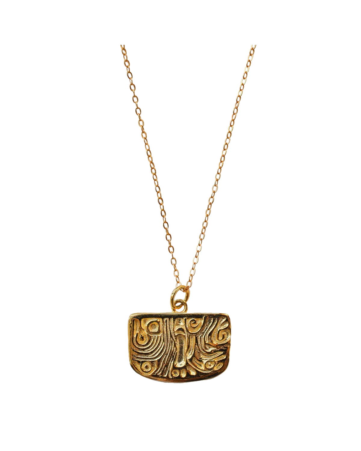 Totem Gold Phoenix Feather Necklace