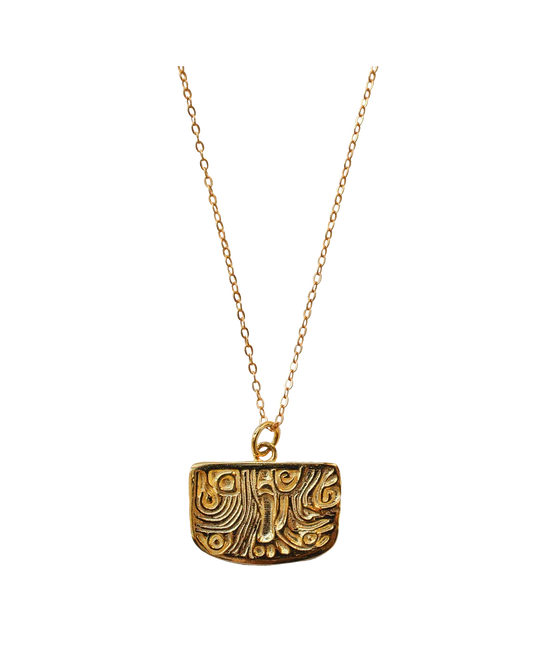 Totem Gold Phoenix Feather Necklace
