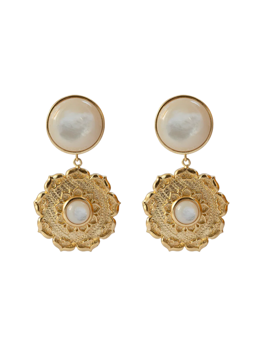 Silk Road Lotus Luxury Earrings