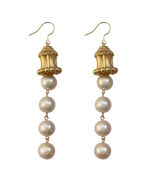 Silk Road Hua Gai Luxury Pearl Earrings