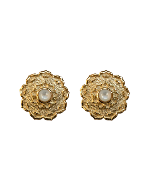 Silk Road Lotus Ear Studs