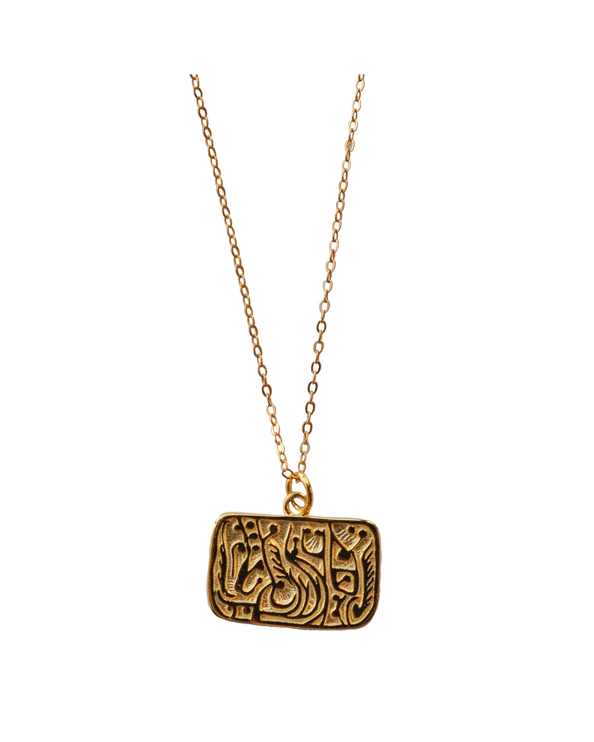 Totem Retro-Modern Phoenix  Necklace