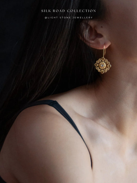 Silk Road Lucky Knot Earrings