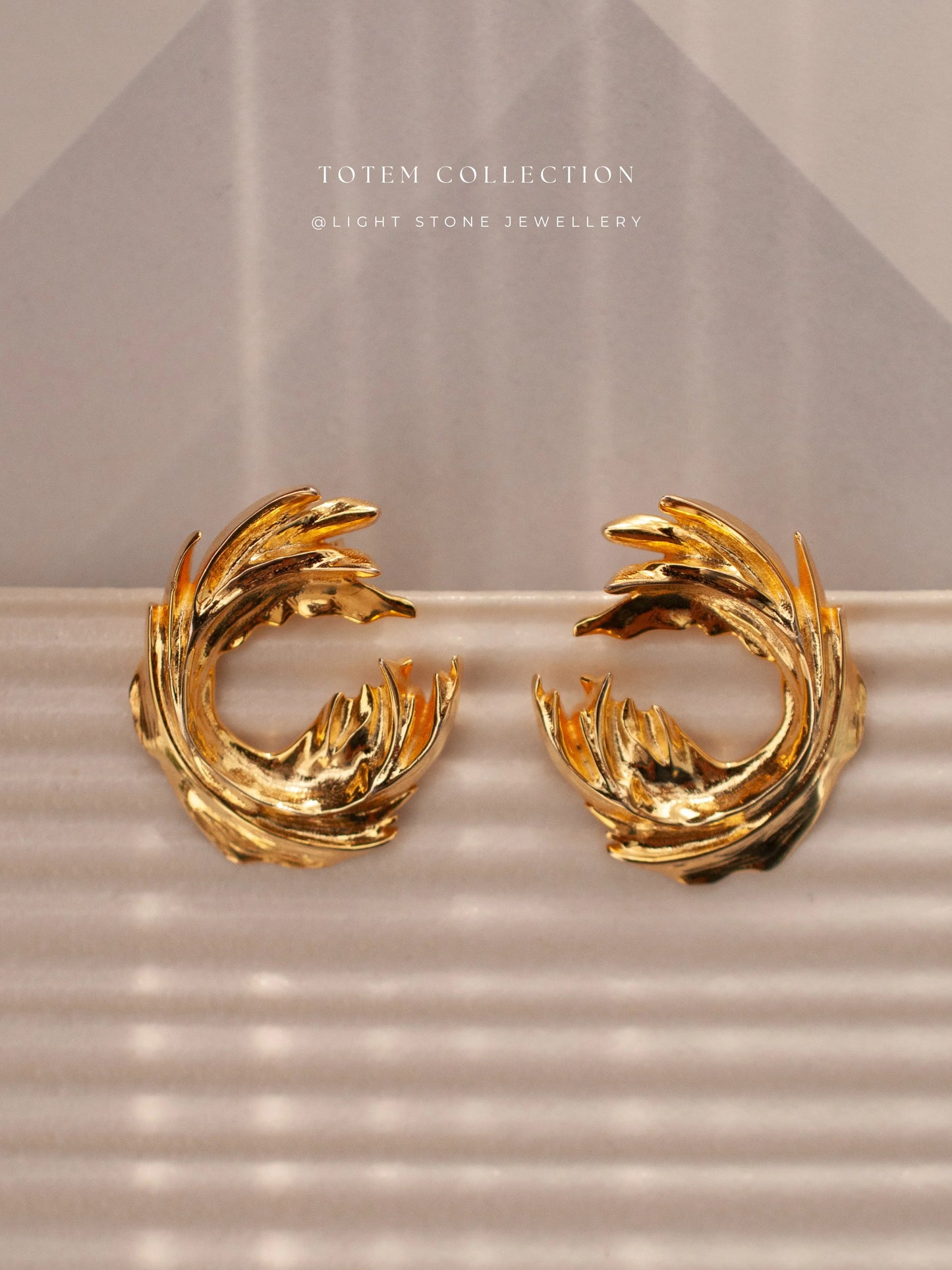 Totem Nirvana Golden Earrings