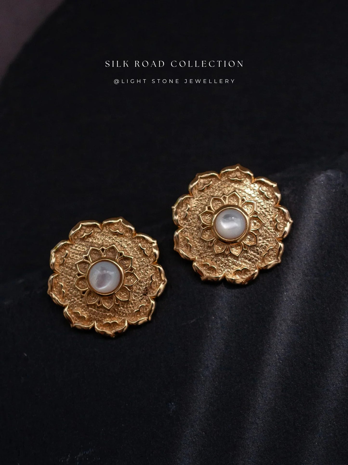 Silk Road Lotus Ear Studs