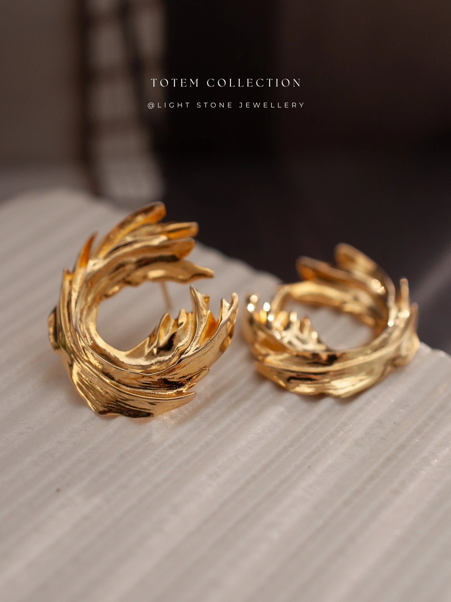 Totem Nirvana Golden Earrings