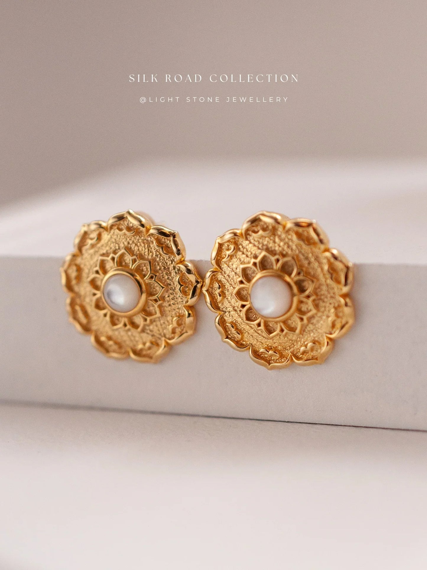 Silk Road Lotus Ear Studs
