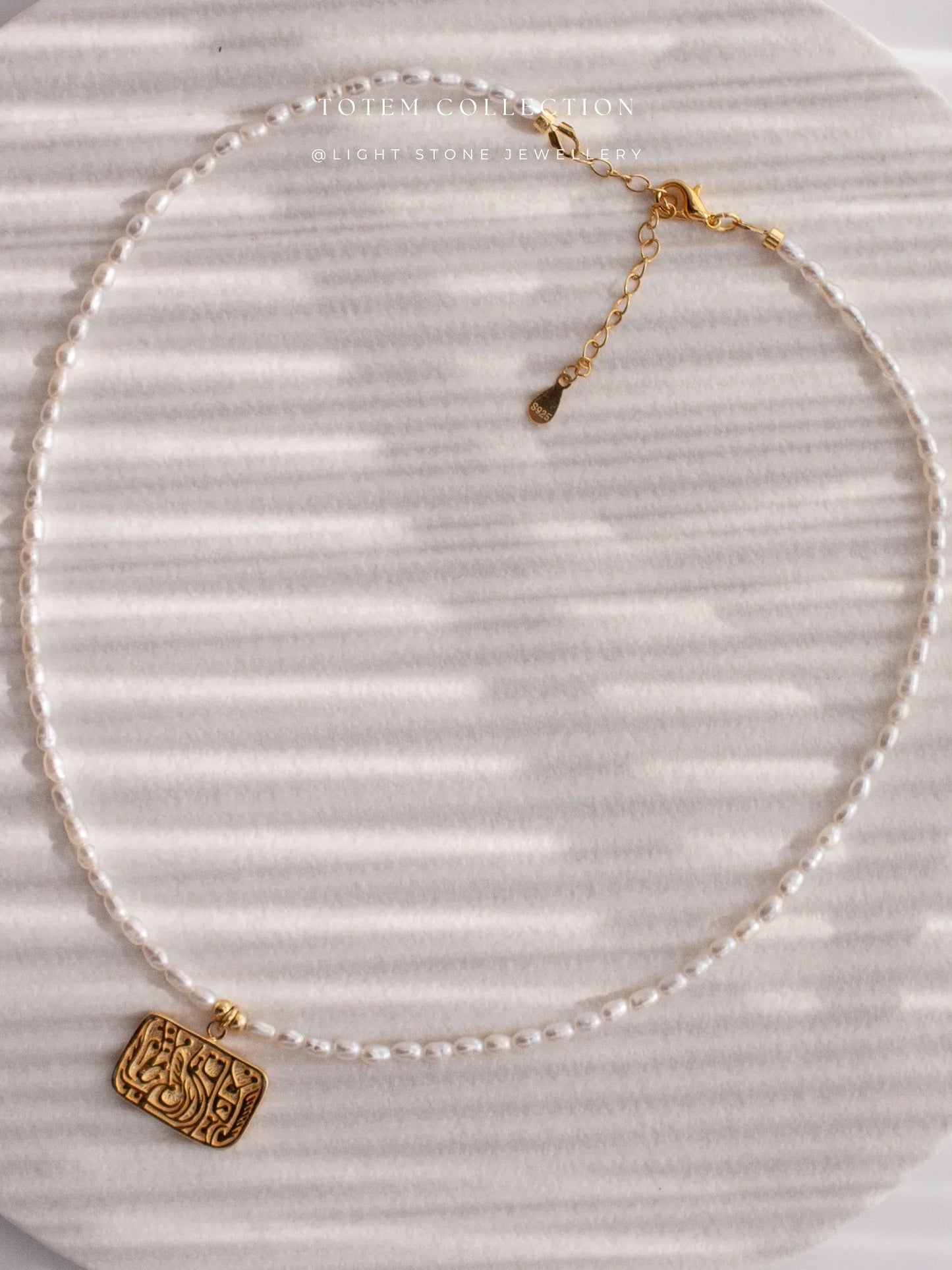 Totem Retro-Modern Phoenix Pearl Necklace