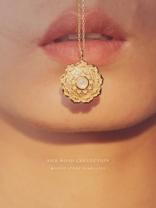 Silk Road Lotus Necklace