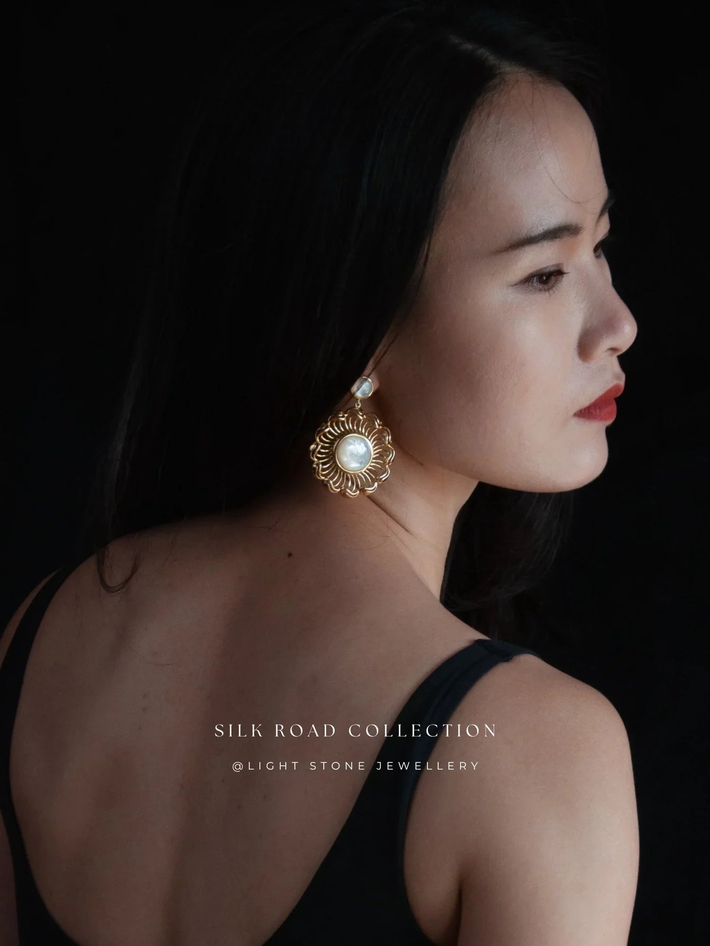 Silk Road Wave Wheel Earrings