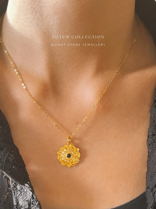 Totem Sunflower Necklace
