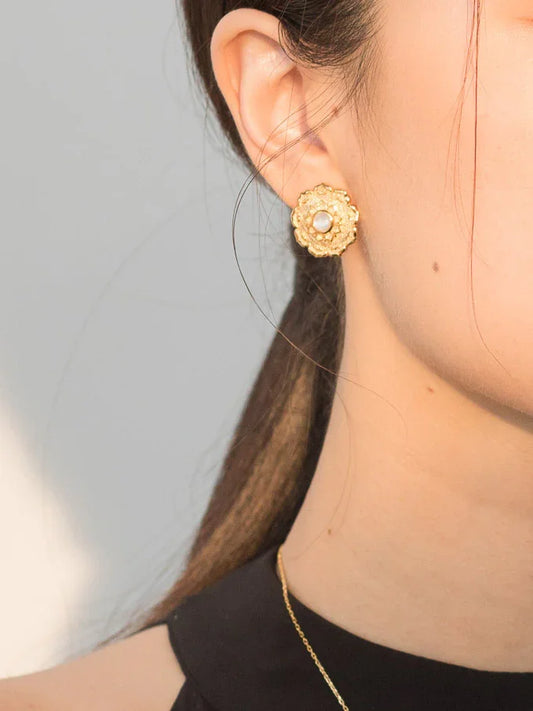 Silk Road Lotus Ear Studs