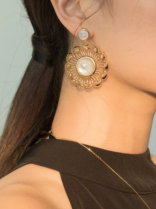 Silk Road Wave Wheel Earrings