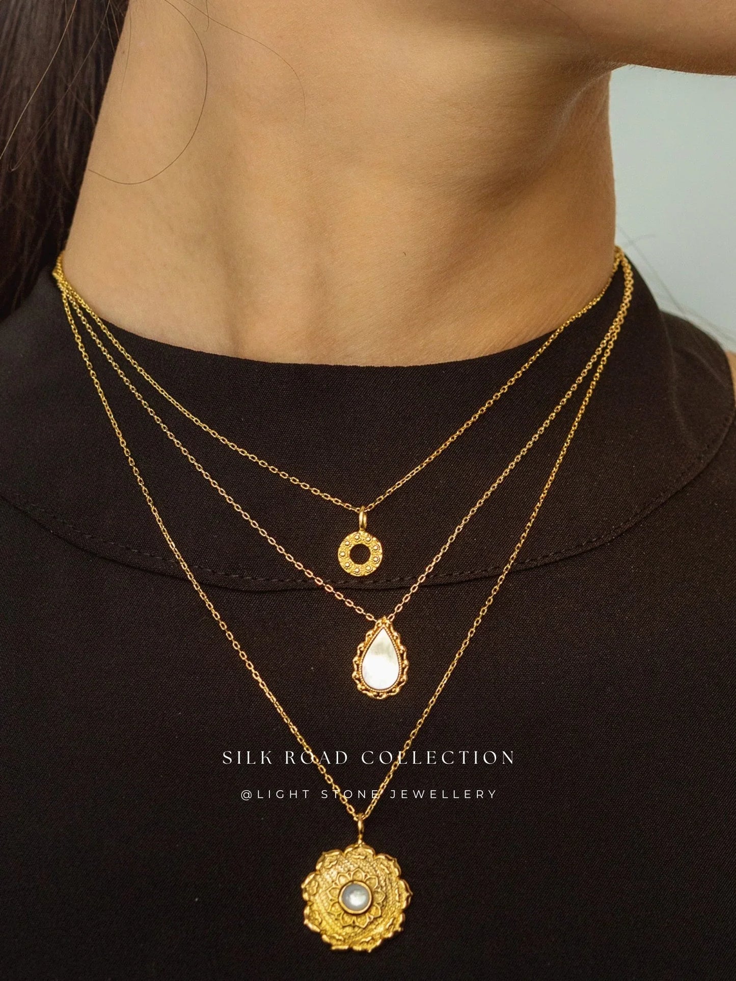 Silk Road Lotus Necklace