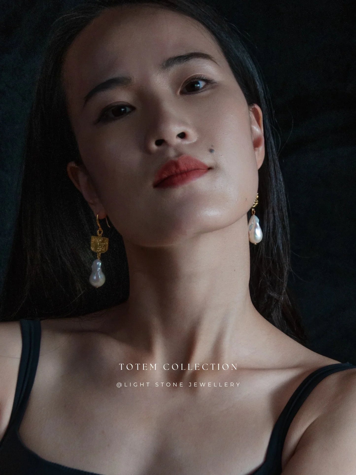 Totem Golden Phoenix Feather Earrings