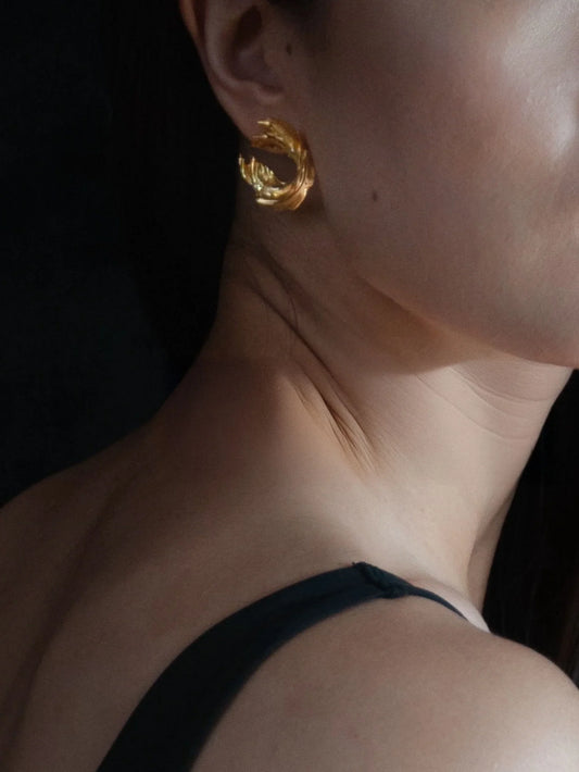 Totem Nirvana Golden Earrings