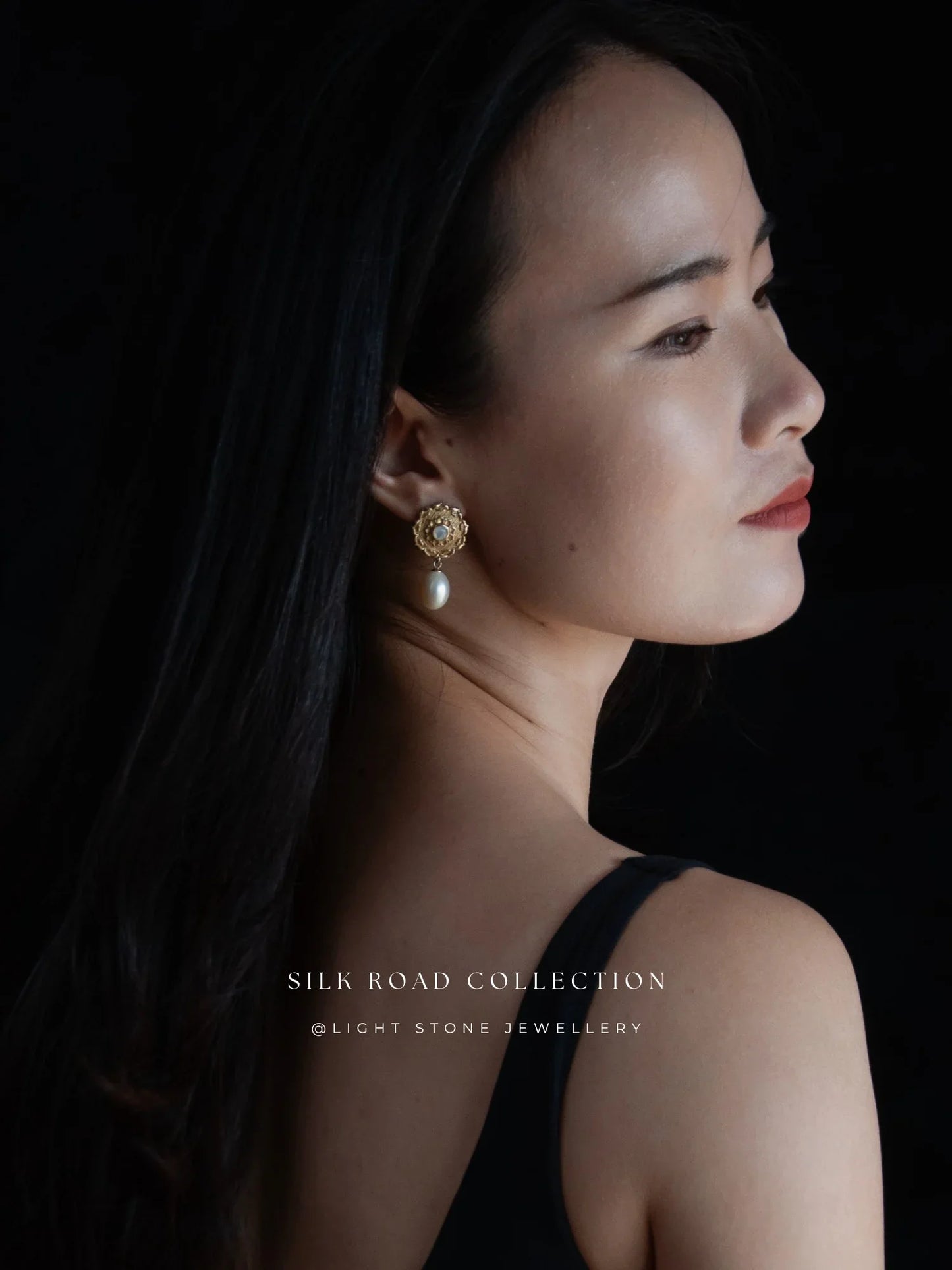 Silk Road Lotus Pearls Earrings
