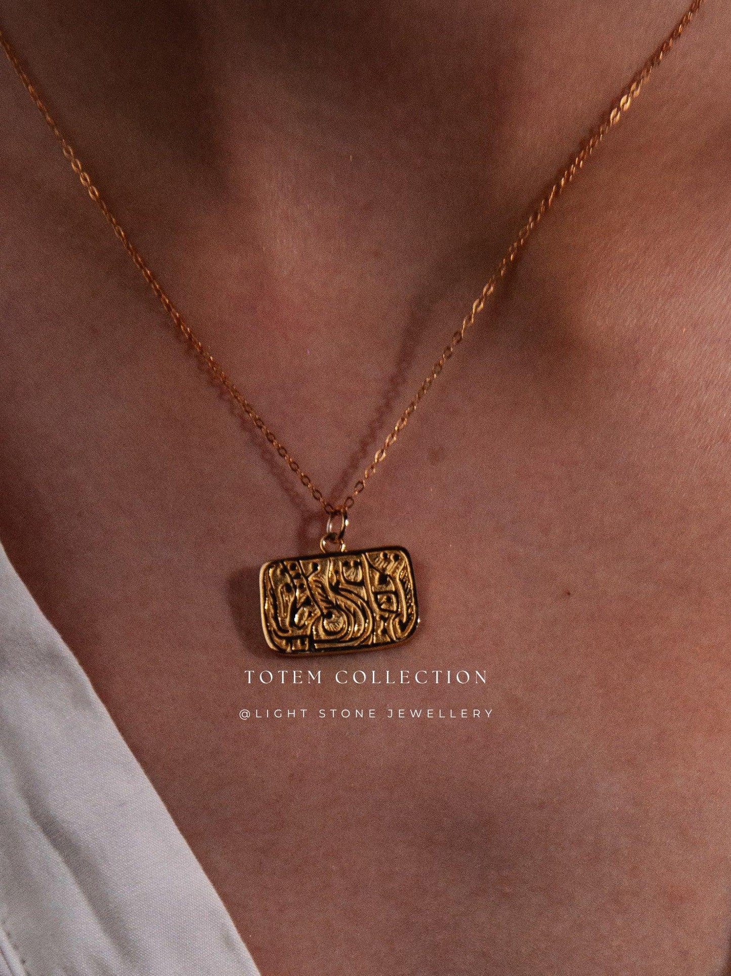 Totem Retro-Modern Phoenix  Necklace