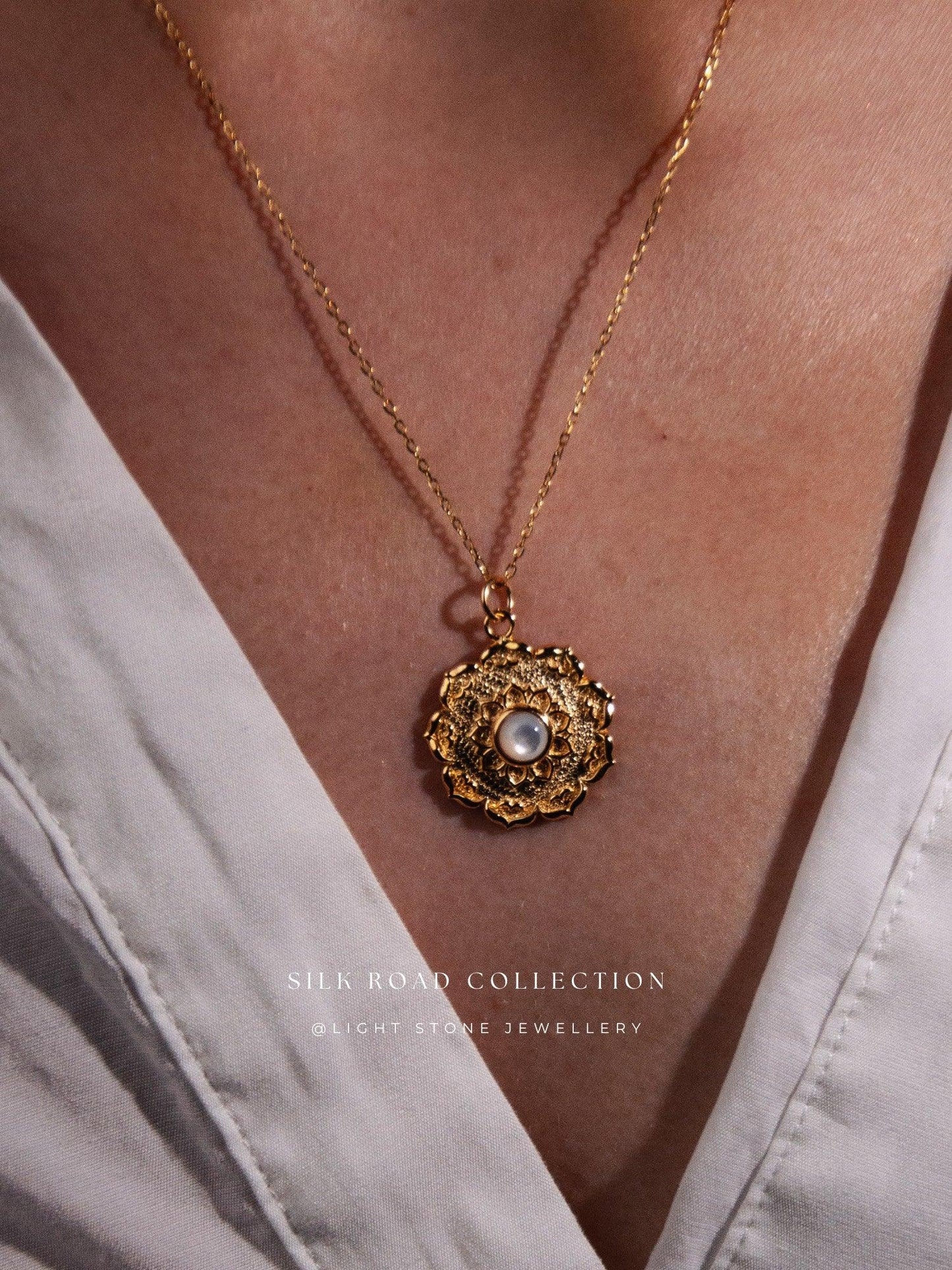 Silk Road Lotus Necklace