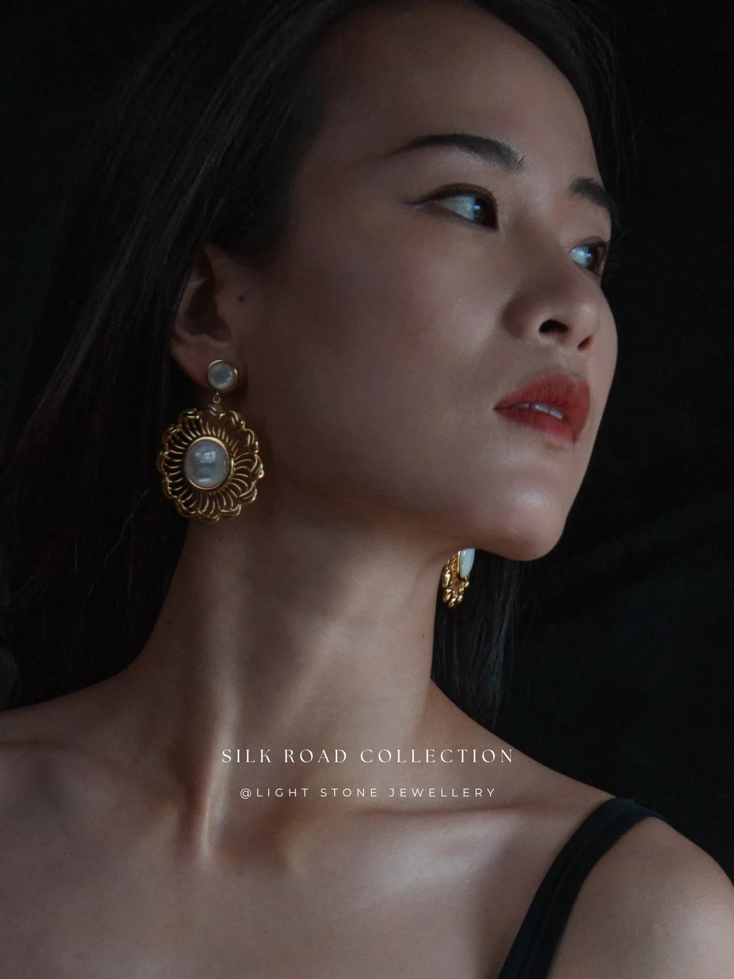 Silk Road Wave Wheel Earrings