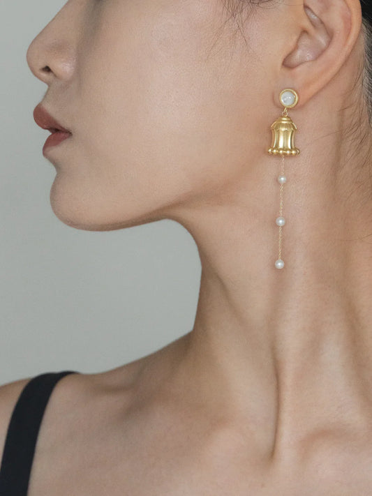 Silk Road Hua Gai Pearl Ear Stud
